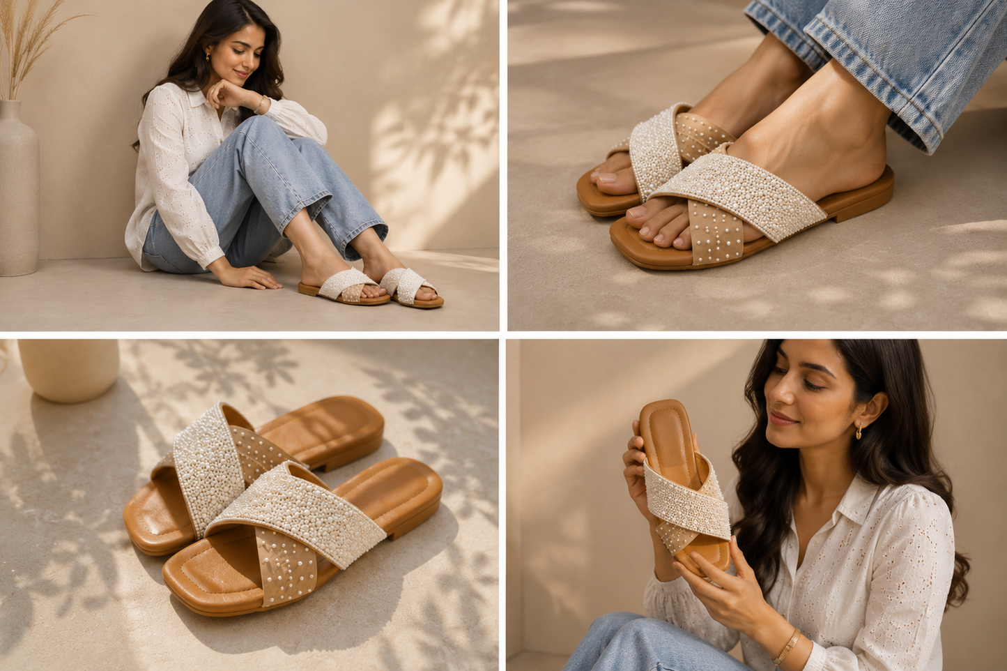 Pearl Cross Sliders