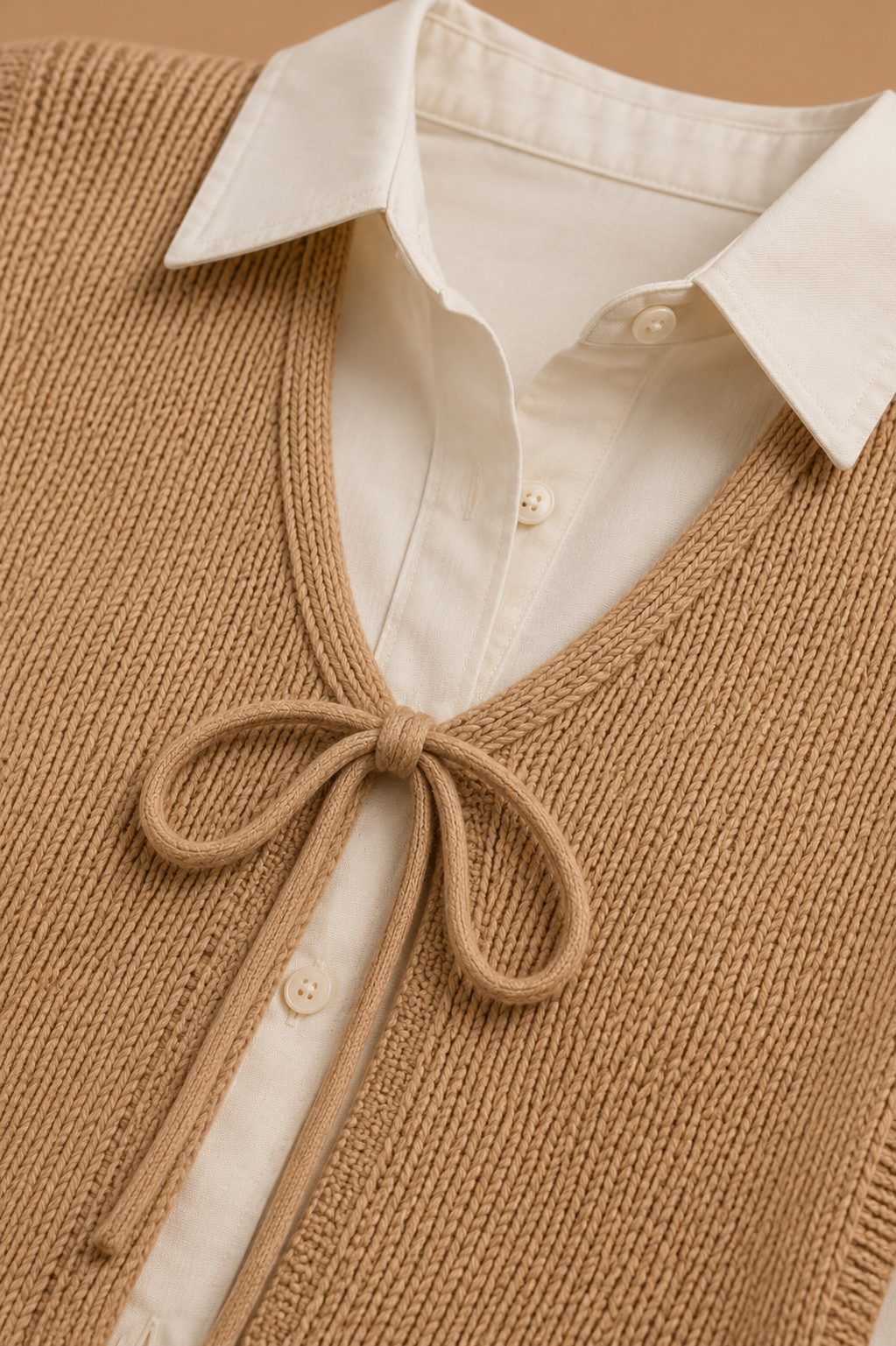 ELVIRAH Sandstone Muse Layered Top