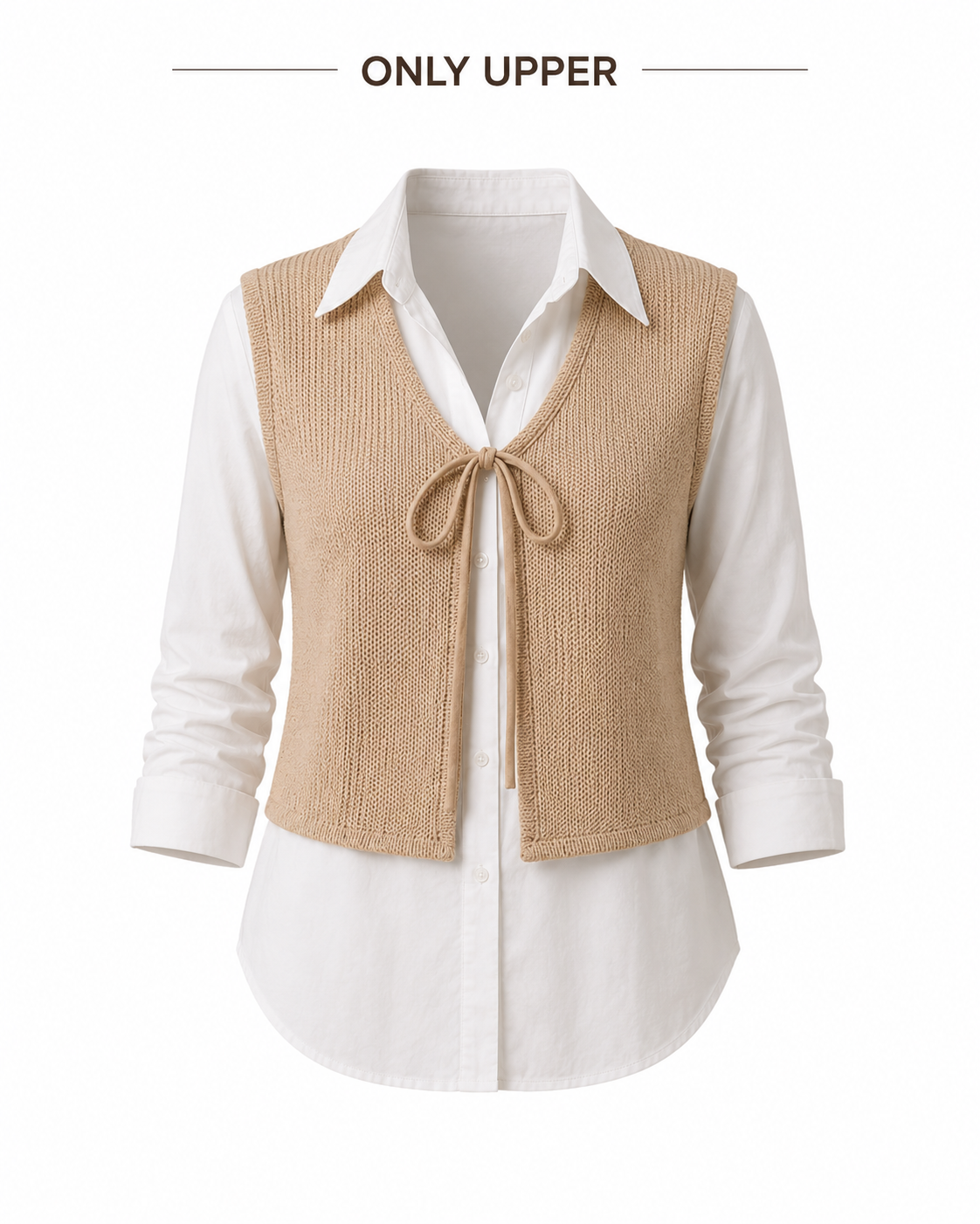 ELVIRAH Sandstone Muse Layered Top